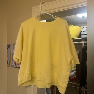 Daily drills cropped sleeve sweatshirt